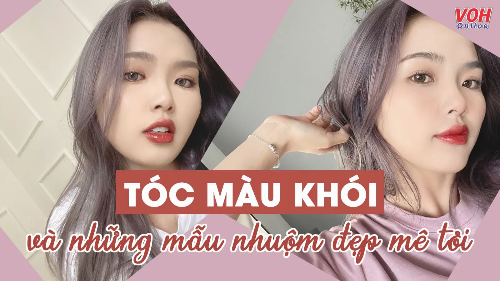 ‘Tăm tia’ loạt tóc màu khói siêu sang cho mùa lạnh