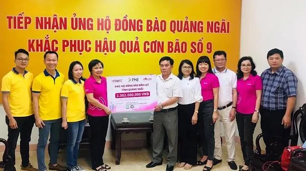 PNJ kịp thời hỗ trợ bà con Quảng Ngãi khắc phục hậu quả cơn bão số 9