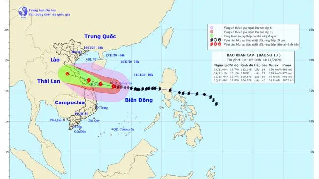 Triển khai nhiều giải pháp, tập trung ứng phó với bão số 13