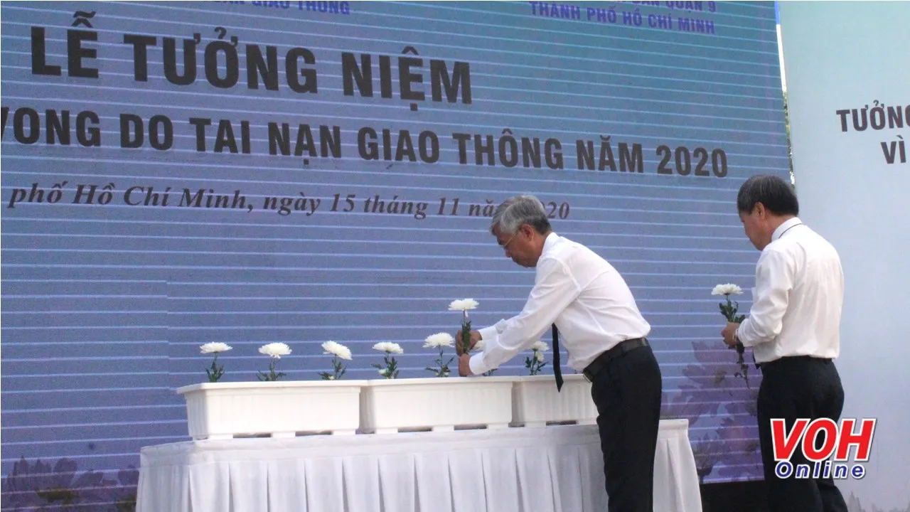 TPHCM tưởng niệm nạn nhân tử vong do tai nạn giao thông năm 2020