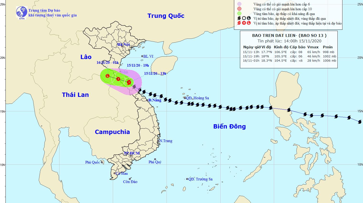 Tin bão mới nhất: Từ Thanh Hóa đến Quảng Bình mưa to, có nơi mưa rất to