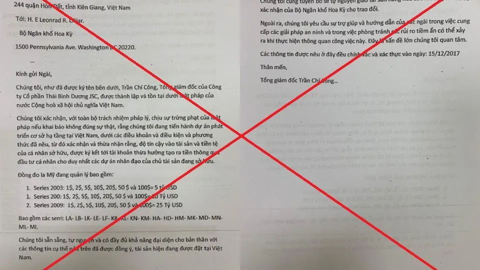 Cảnh báo dấu hiệu lừa đảo từ các đơn thư xin tiếp nhận hàng ngàn tỷ đồng từ khai thác “kho báu”, “tiếp nhận di sản”