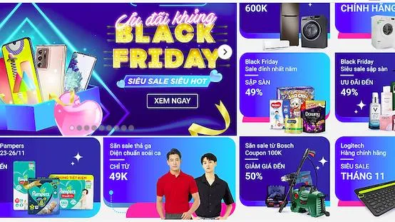 Black Friday: Sàn thương mại điện tử tung sale khủng trong 5 ngày