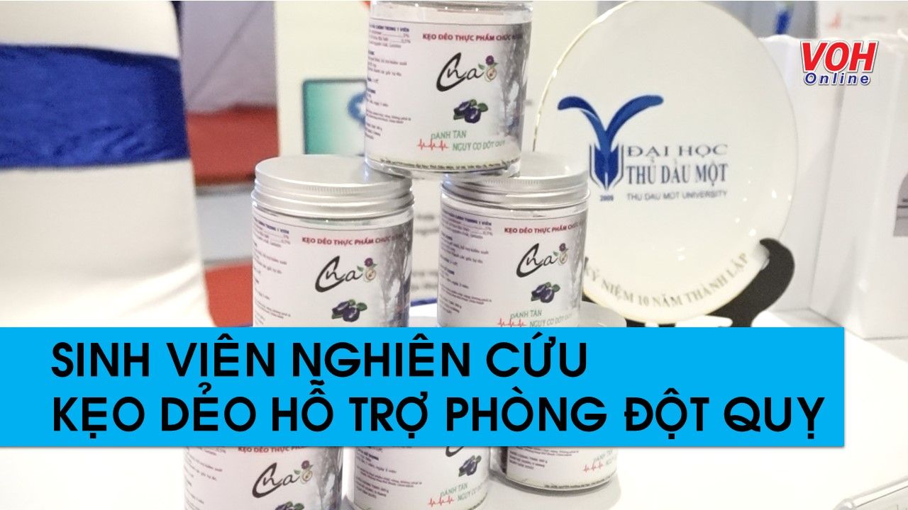 Sinh viên nghiên cứu kẹo dẻo hỗ trợ phòng đột quỵ