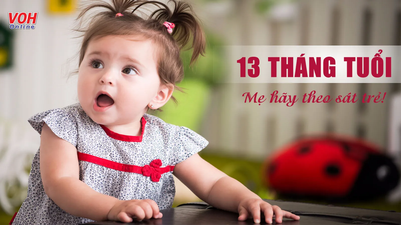 Theo dõi thay đổi ở trẻ 13 tháng tuổi và lưu ý cách chăm sóc bé