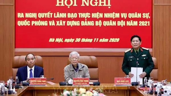 Tổng Bí thư, Chủ tịch nước Nguyễn Phú Trọng chủ trì Hội nghị Quân ủy Trung ương