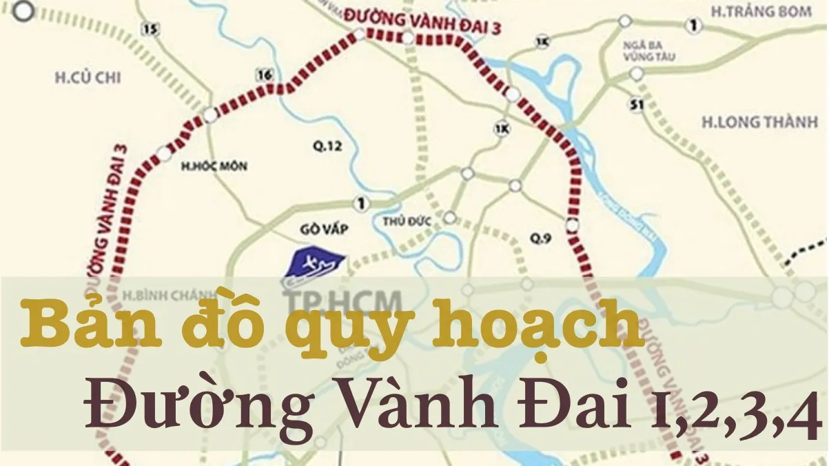 Bản đồ đường vành đai 1,2,3,4 tại TPHCM