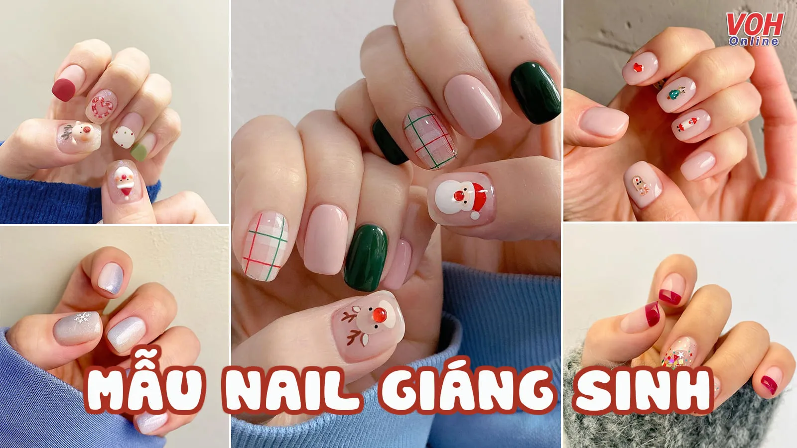 Những mẫu nail noel đẹp hết ý, diện là xinh trend ‘hết nấc’