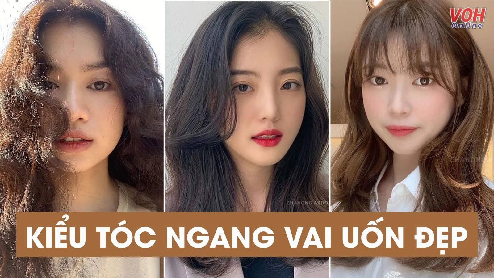 25 kiểu tóc ngang vai uốn xinh trend hết ý dành cho mọi khuôn mặt