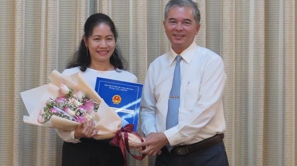Bà Phan Thị Bình Thuận nhận công tác tại Thành ủy TPHCM