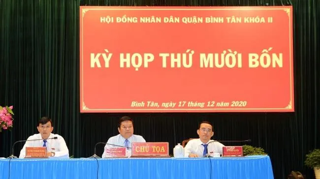 Kỳ họp thứ mười bốn HĐND quận Bình Tân