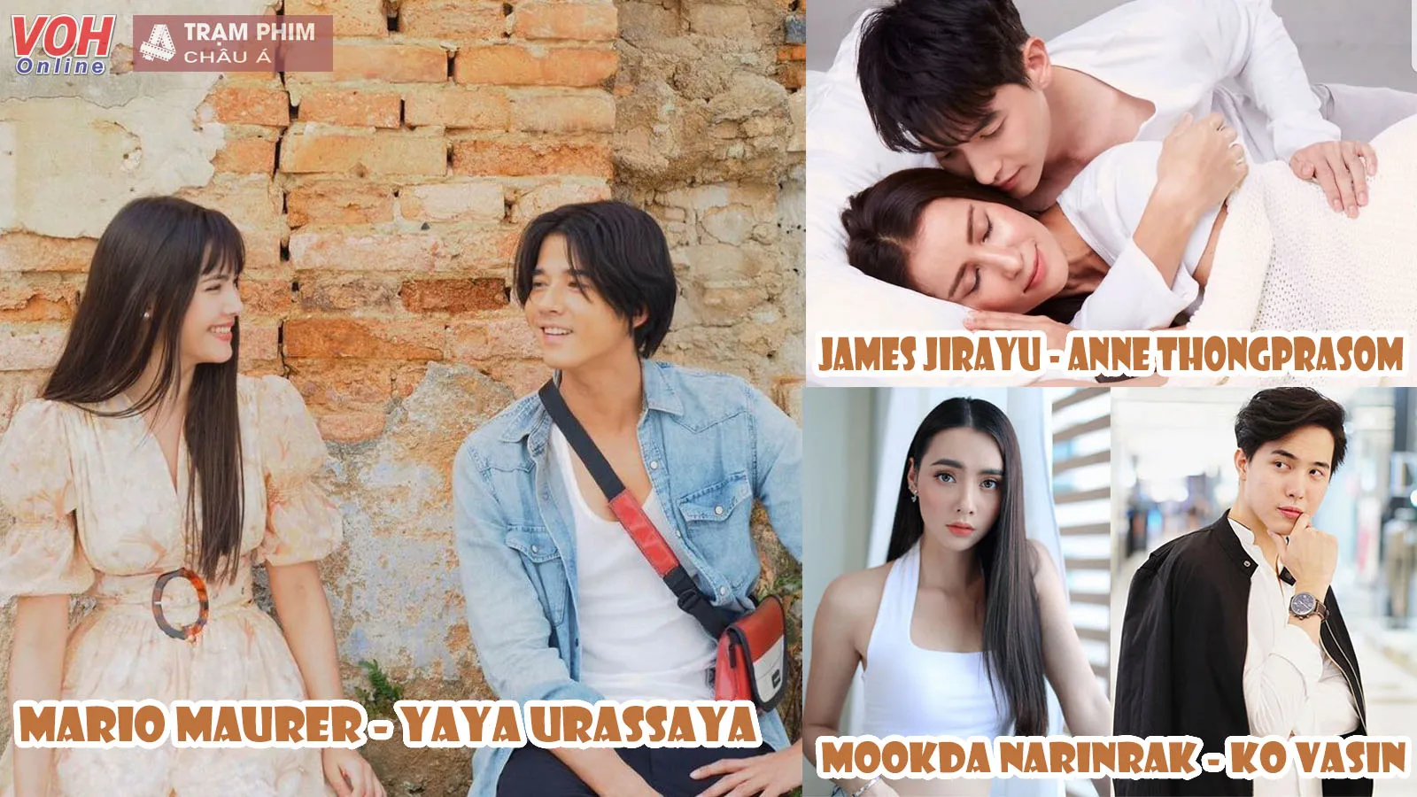 Yaya Urassaya - Mario Maurer và những cặp đôi lần đầu hợp tác đóng phim