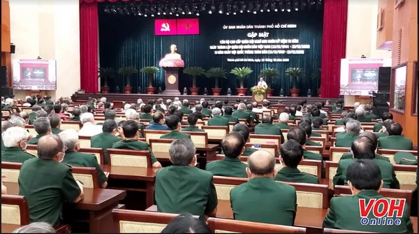 TPHCM gặp mặt cán bộ cao cấp quân đội nghỉ hưu nhân kỷ niệm 76 năm ngày thành lập quân đội nhân dân Việt Nam