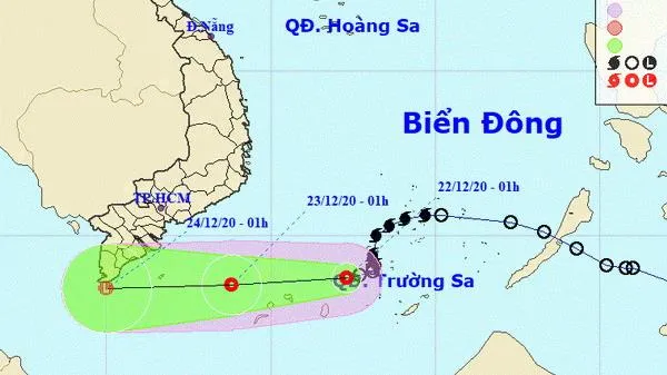 Áp thấp nhiệt đới gây mưa lớn ở Trung bộ và Nam bộ