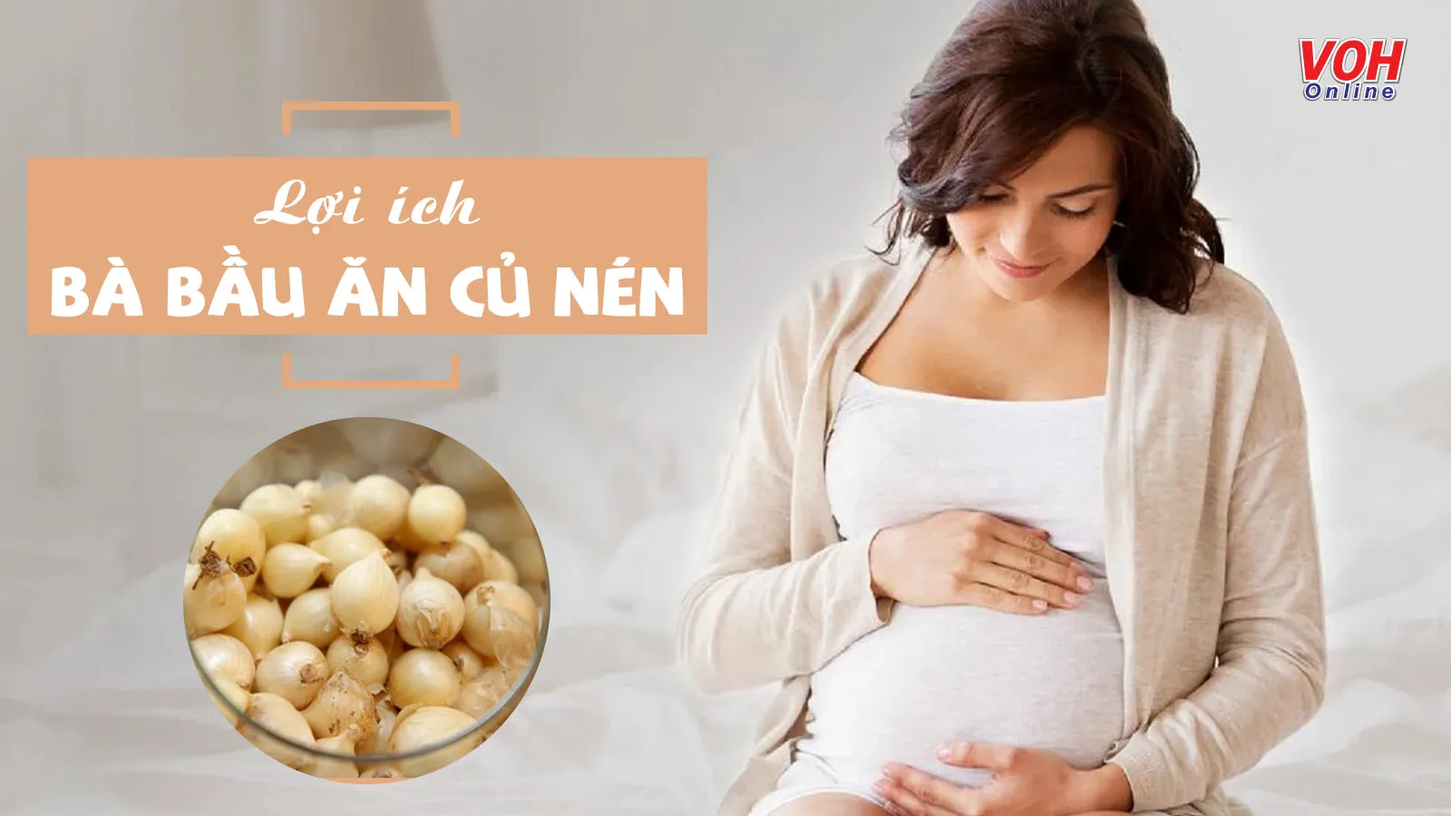 Bà bầu ăn củ nén giúp giải cảm hiệu quả