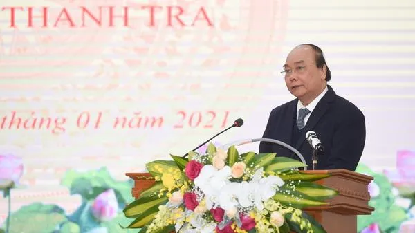 Thủ tướng Nguyễn Xuân Phúc dự hội nghị triển khai nhiệm vụ năm 2021 của ngành Thanh tra