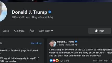 Facebook mở lại tài khoản Tổng thống Trump nhưng thay đổi chức danh tổng thống