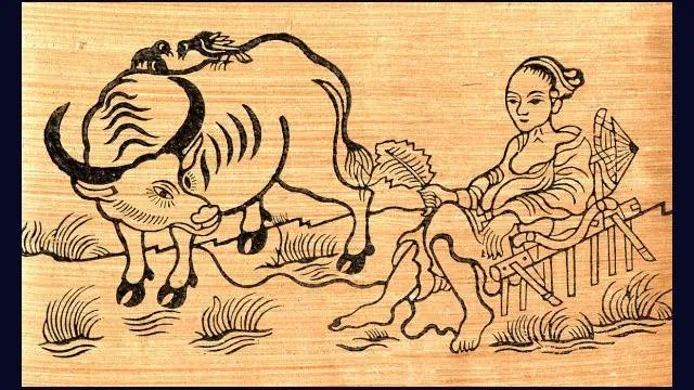 Con trâu bình dị như đồng dao trong hội họa Việt Nam
