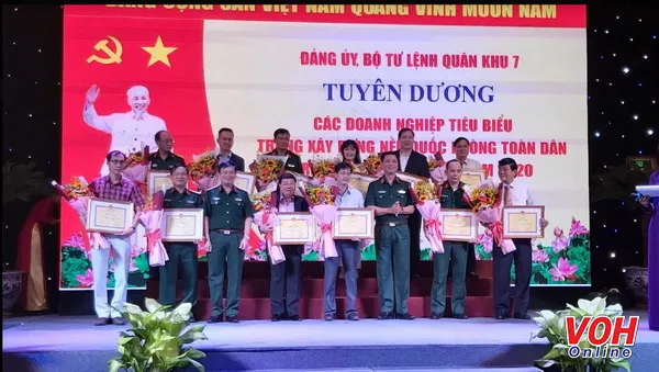Bộ Tư lệnh Quân Khu 7 tuyên dương 35 cá nhân và doanh nghiệp tiêu biểu