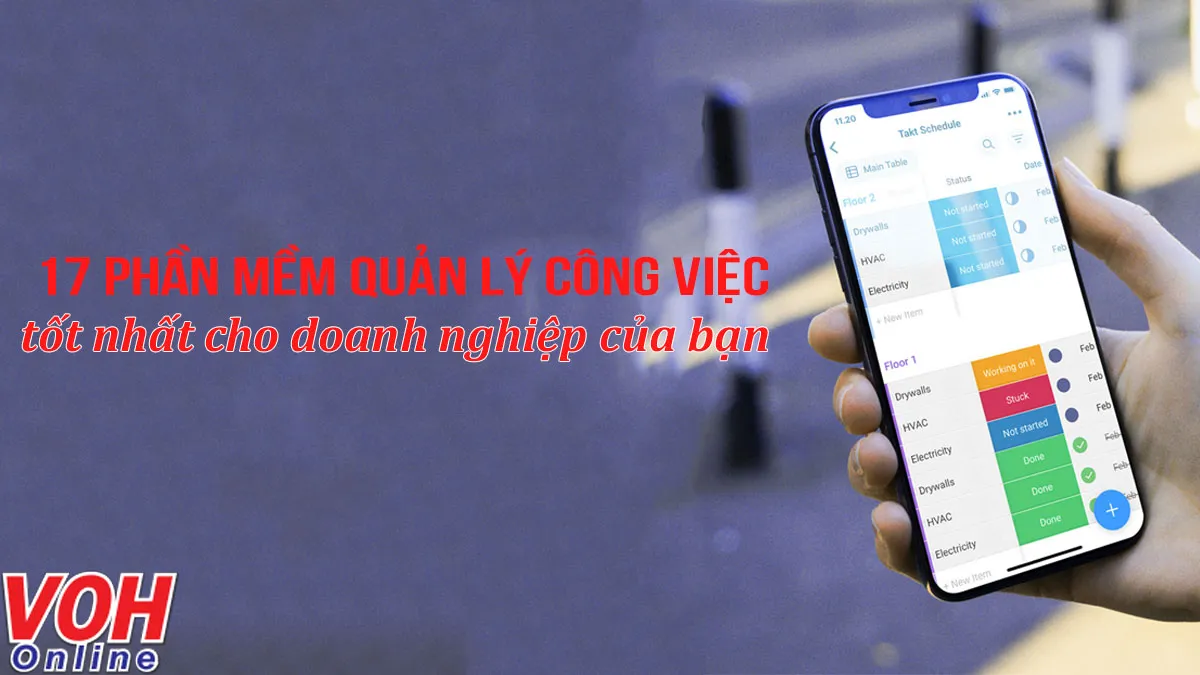 17 phần mềm quản lý công việc tốt nhất cho doanh nghiệp của bạn