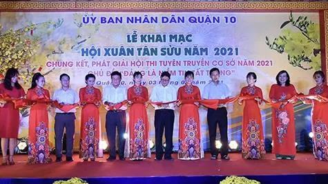 Quận 10 tổ chức Hội xuân Tân Sửu 2021 và Triển lãm ảnh “Từ Đại hội đến Đại hội”