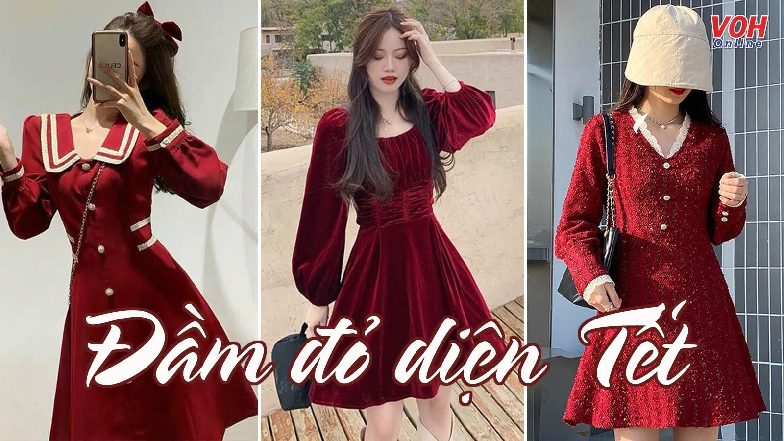 10 mẫu váy đỏ xinh sang hết ý và đáng sắm nhất dịp Tết này