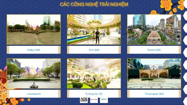 Thưởng ngoạn đường hoa Nguyễn Huệ 2021 qua website
