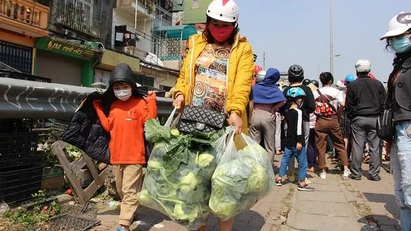 2 ngày, tuổi trẻ Thành phố Hồ Chí Minh giải cứu hơn 20 tấn rau, củ từ Hải Dương