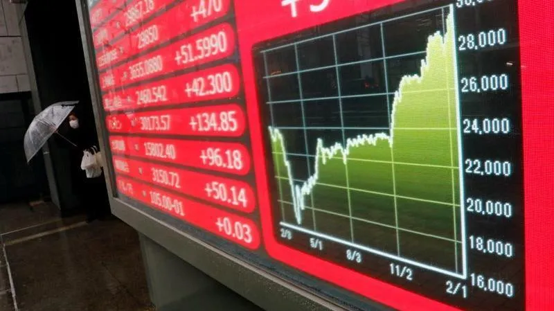 Lợi tức trái phiếu và đô la Mỹ tăng gây áp lực lên cổ phiếu châu Á và yên Nhật
