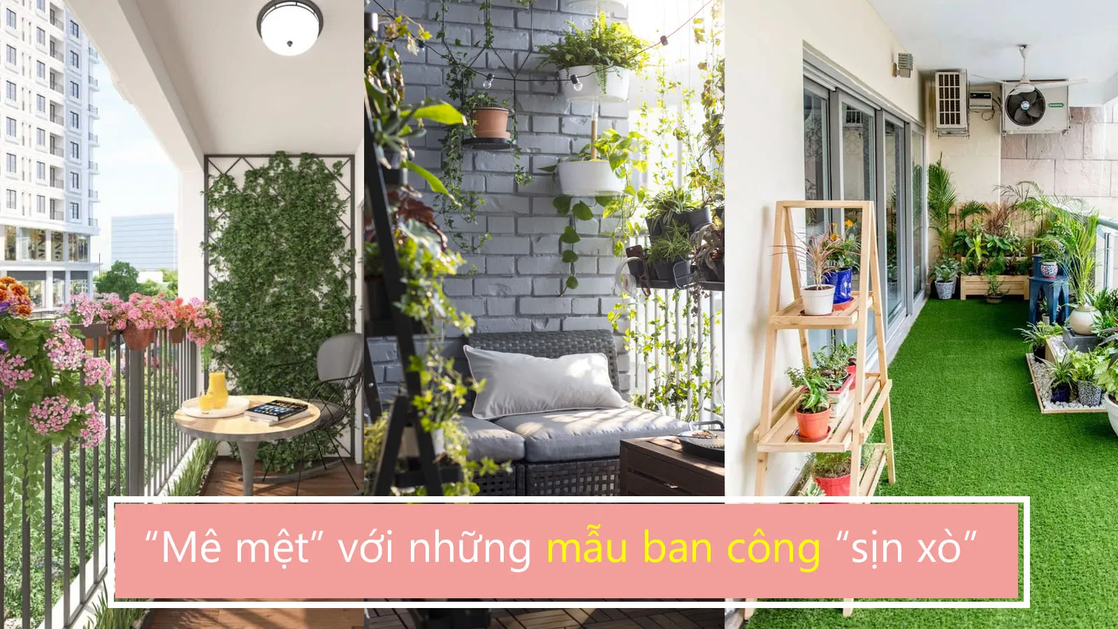 Mẫu ban công đẹp cho từng kiến trúc nhà khác nhau