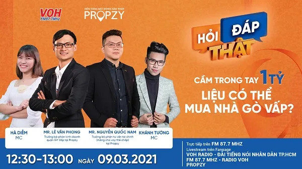 [LIVESTREAM] HỎI THẬT ĐÁP THẬT - Cầm trong tay 1 tỷ liệu có thể mua nhà Gò Vấp?