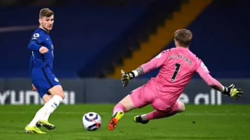 Timo Werner lại gây thất vọng trước Everton
