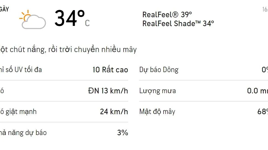 Dự báo thời tiết TPHCM 3 ngày tới (16-18/3): Trời nắng nóng