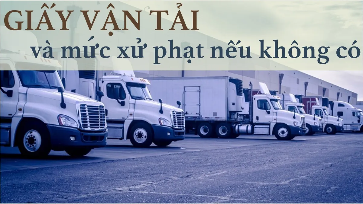 Mẫu giấy vận tải mới nhất và mức xử phạt nếu không có