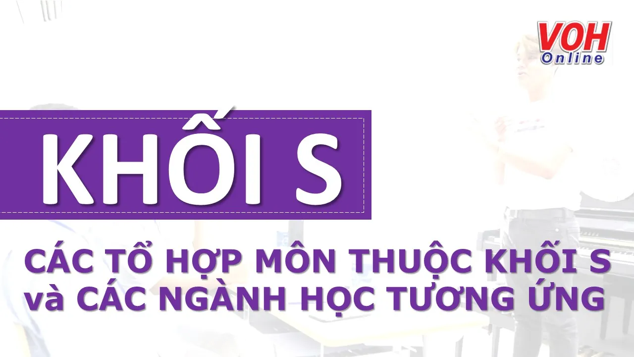 Khối S, tổ hợp môn thuộc khối S và các ngành học tương ứng