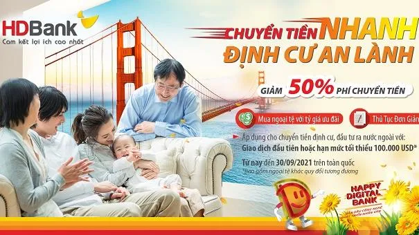 Chuyển tiền nhanh, định cư an lành cùng HDBank