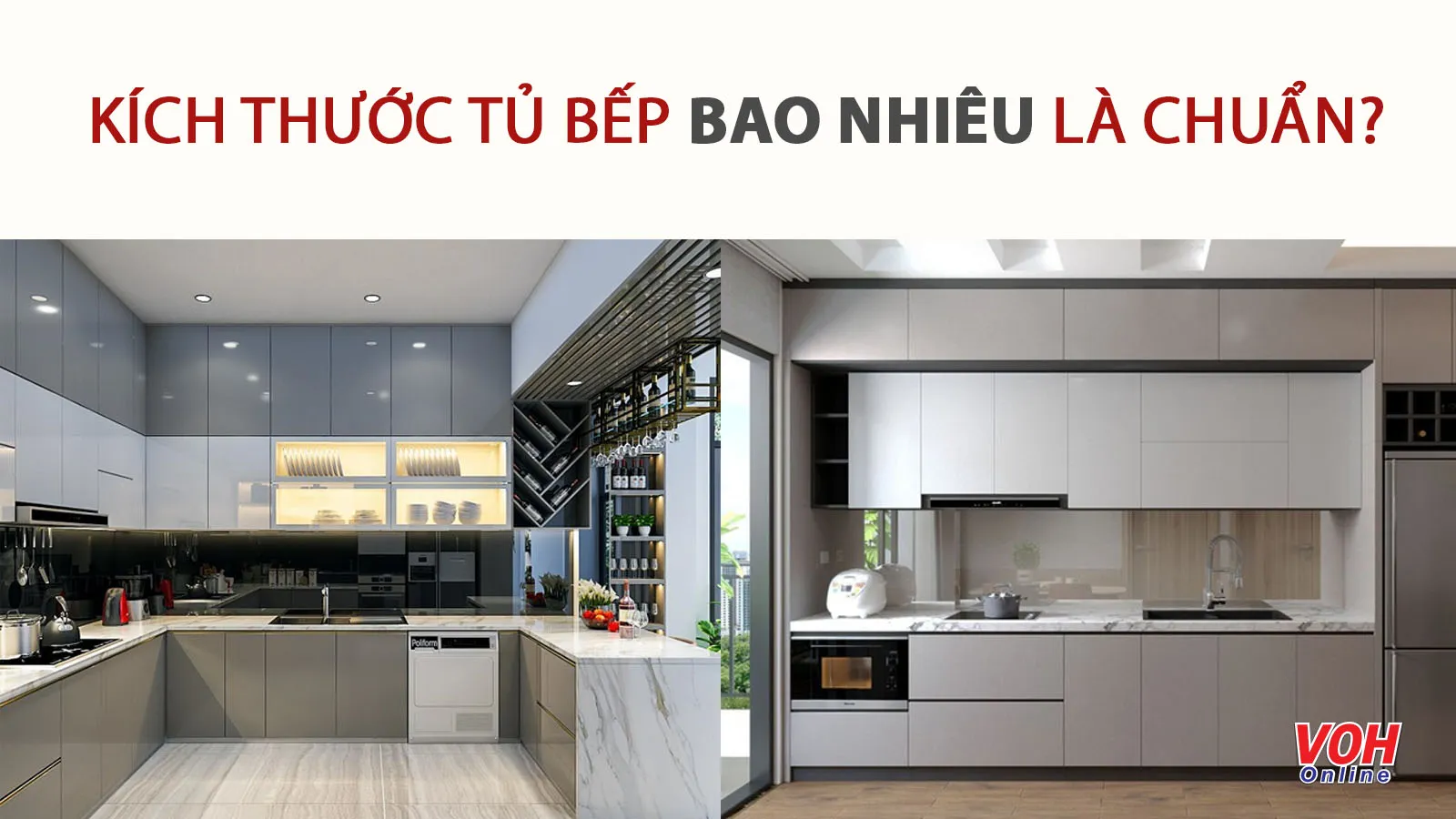 Kích thước tủ bếp theo ‘chuẩn’ người Việt và phong thủy nhất