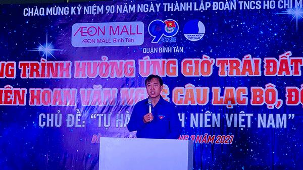 Quận Bình Tân hưởng ứng Giờ trái đất năm 2021