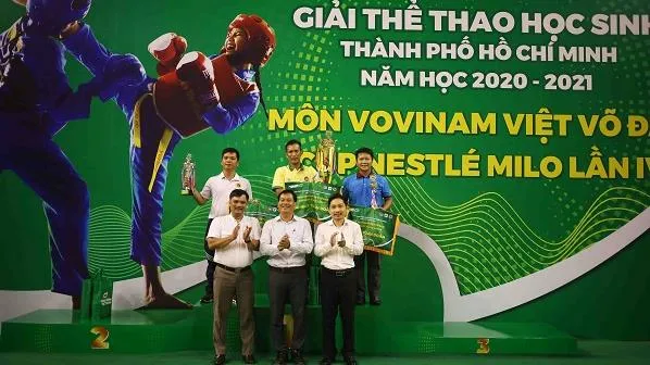 Trường Năng khiếu Nguyễn Thị Định vô địch giải Vovinam học sinh TPHCM
