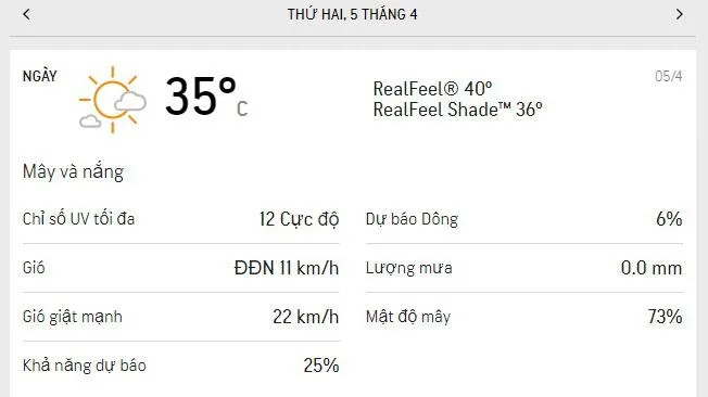 Dự báo thời tiết TPHCM hôm nay 5/4 và ngày mai 6/4/2021: Tia UV vẫn ở mức cực đại