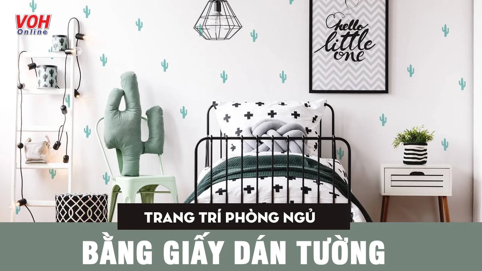 6 phong cách trang trí phòng ngủ bằng giấy dán tường đẹp xuất sắc