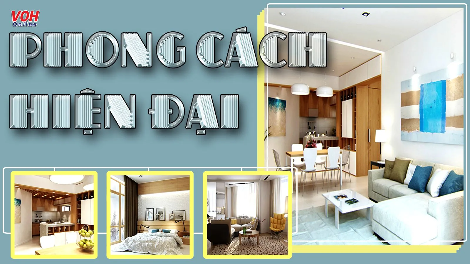 Dấu ấn và đặc trưng phong cách hiện đại trong thiết kế nội thất