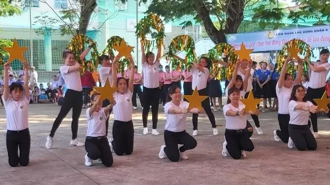 Sôi nổi hội thi “Công nhân viên chức lao động Quận 6 khỏe để lao động sản xuất” năm 2021