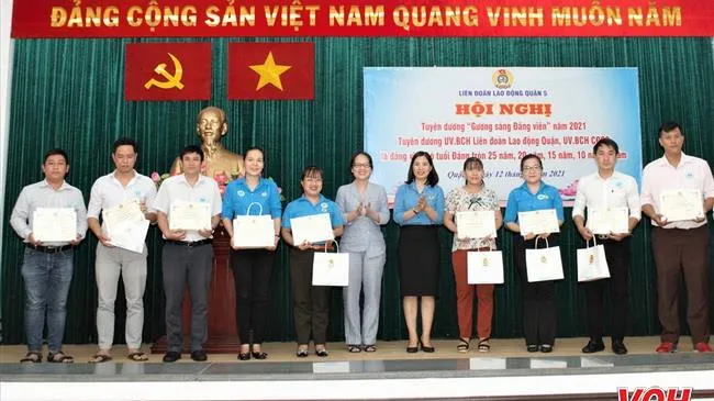 Quận 5 tuyên dương 87 “Gương sáng đảng viên”