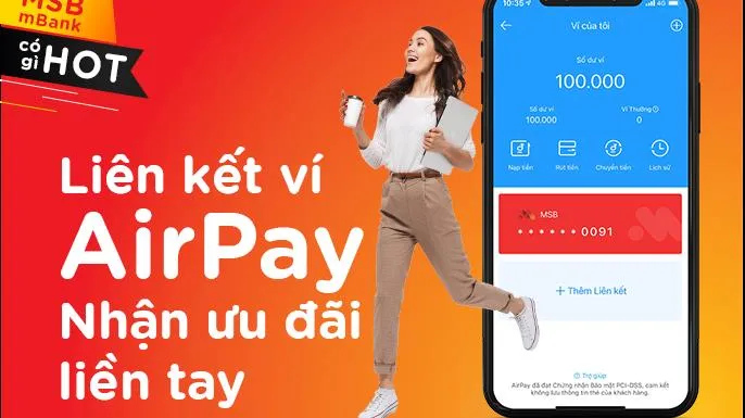 MSB liên kết với ví điện tử Airpay