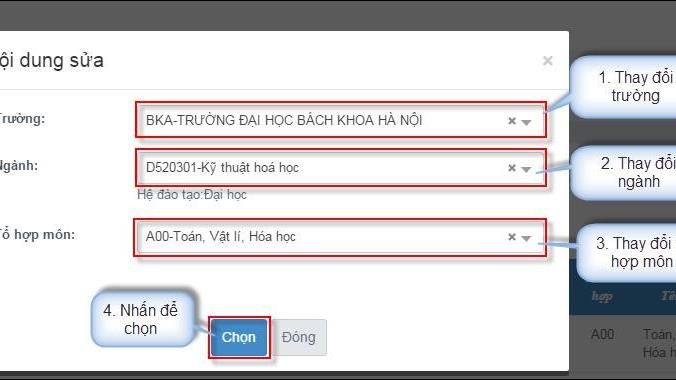 Cách khắc phục một số lỗi khi đăng ký và điều chỉnh thông tin xét tuyển trực tuyến