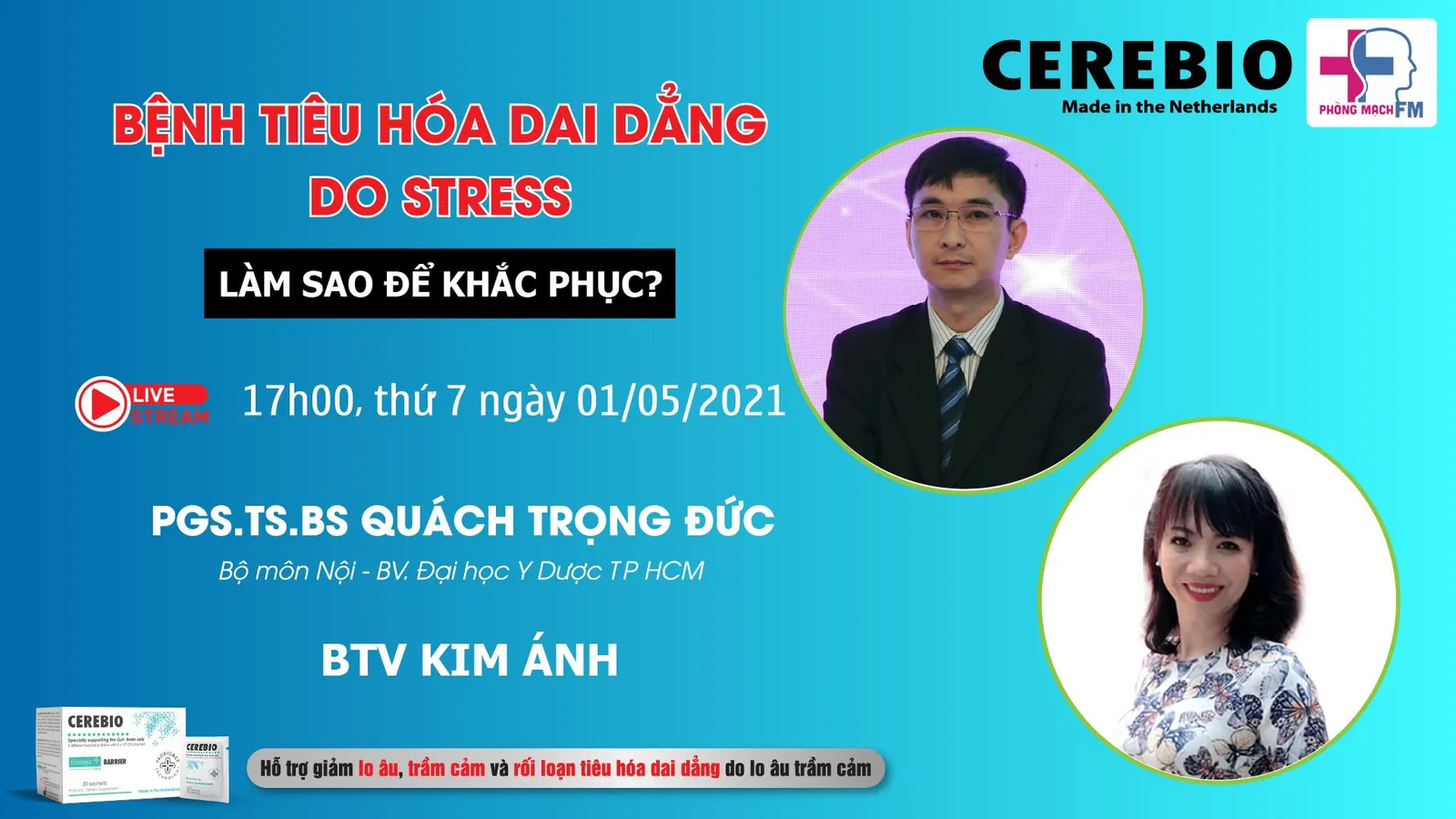 [LIVESTREAM] BỆNH TIÊU HÓA DAI DẲNG DO STRESS, LÀM SAO ĐỂ KHẮC PHỤC?