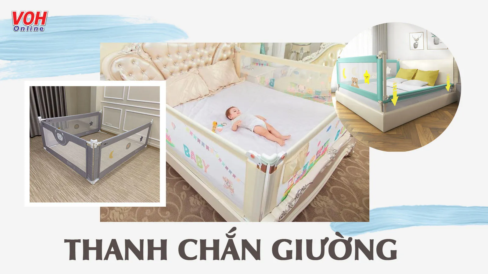 Gợi ý bạn Top 3 mẫu thanh chắn giường tốt nhất hiện nay