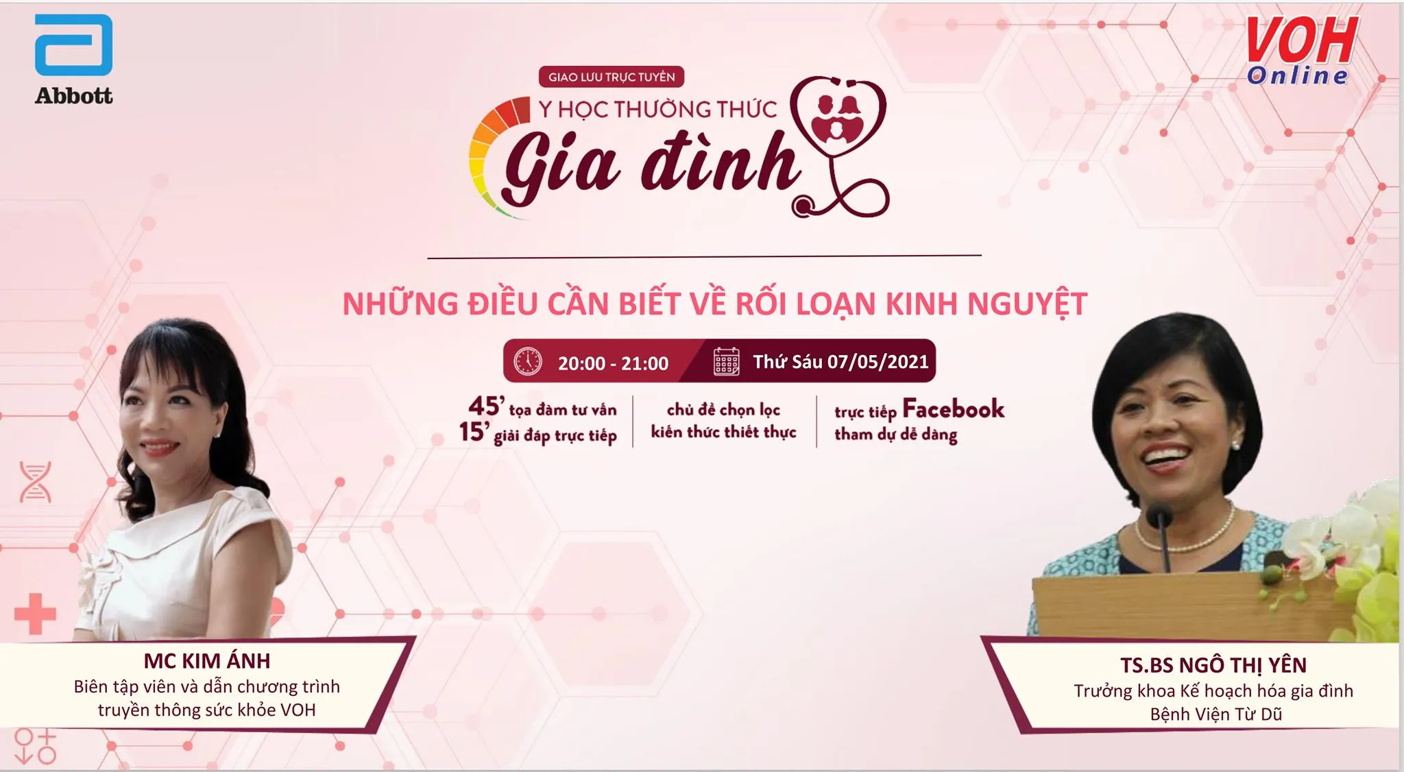 [LIVESTREAM] Những điều cần biết về rối loạn kinh nguyệt