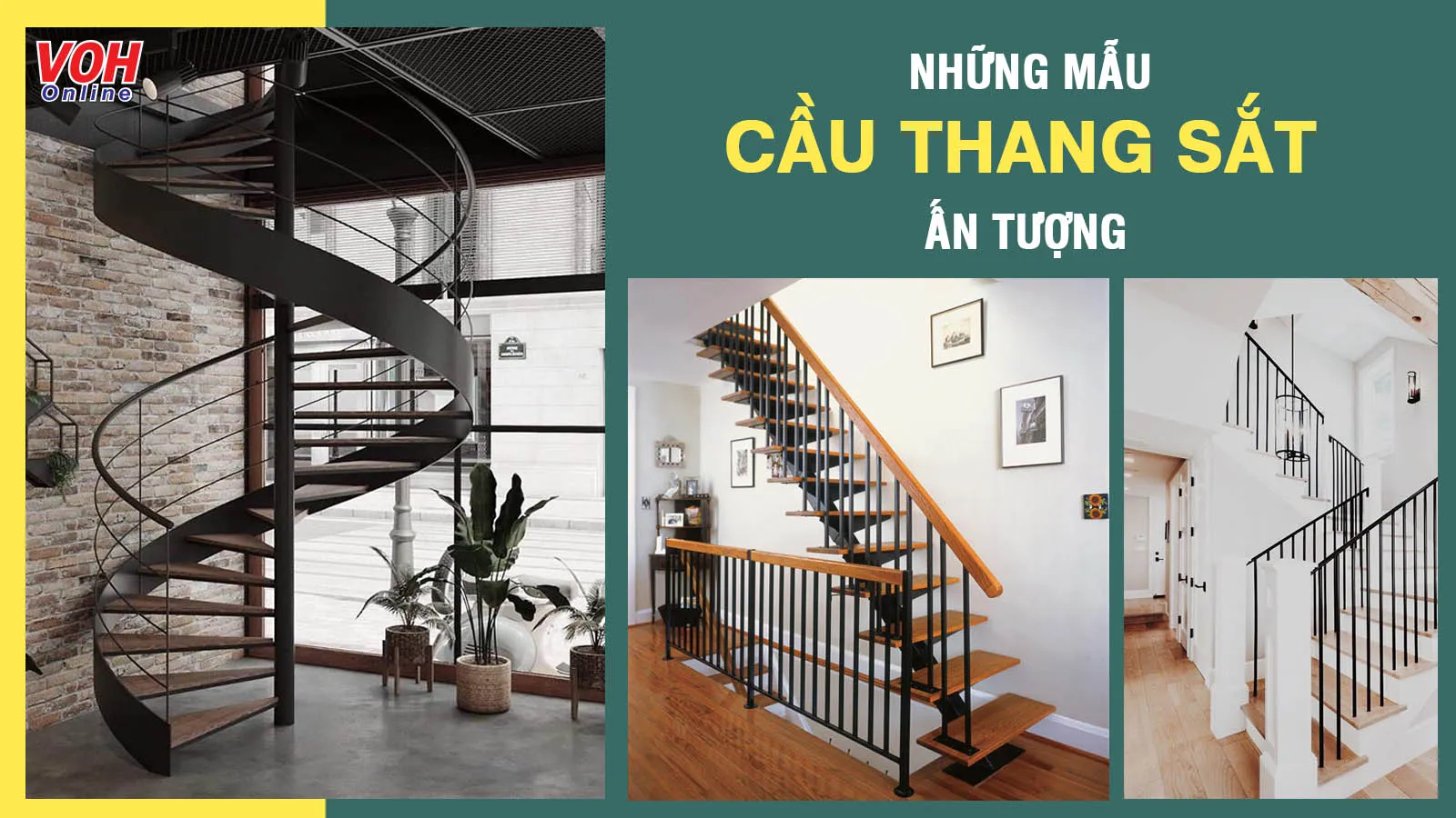 Những mẫu cầu thang sắt đẹp bạn không thể bỏ qua!